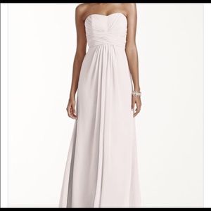 David’s Bridal strapless dress